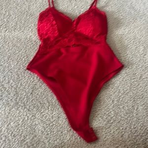 Red bodysuit